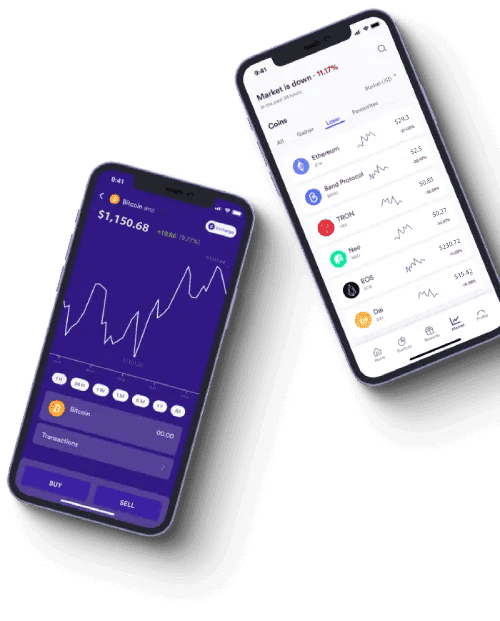 Säule Tradevo Krypto Plattform